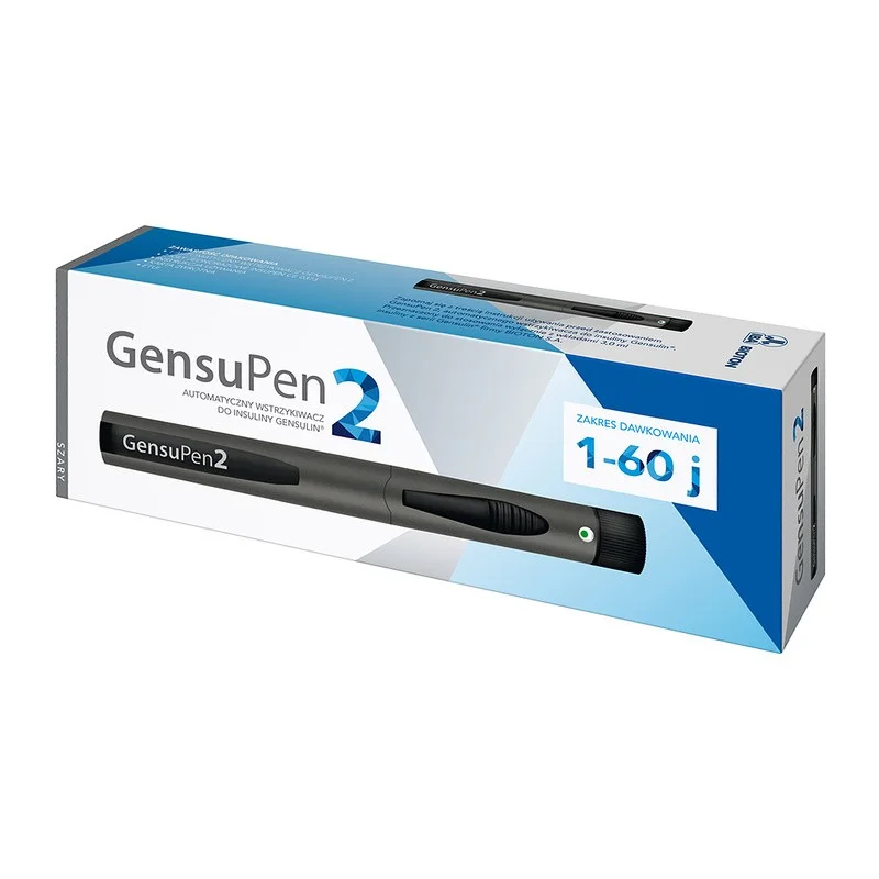 Grey GensuPen 2 automatic injection pen