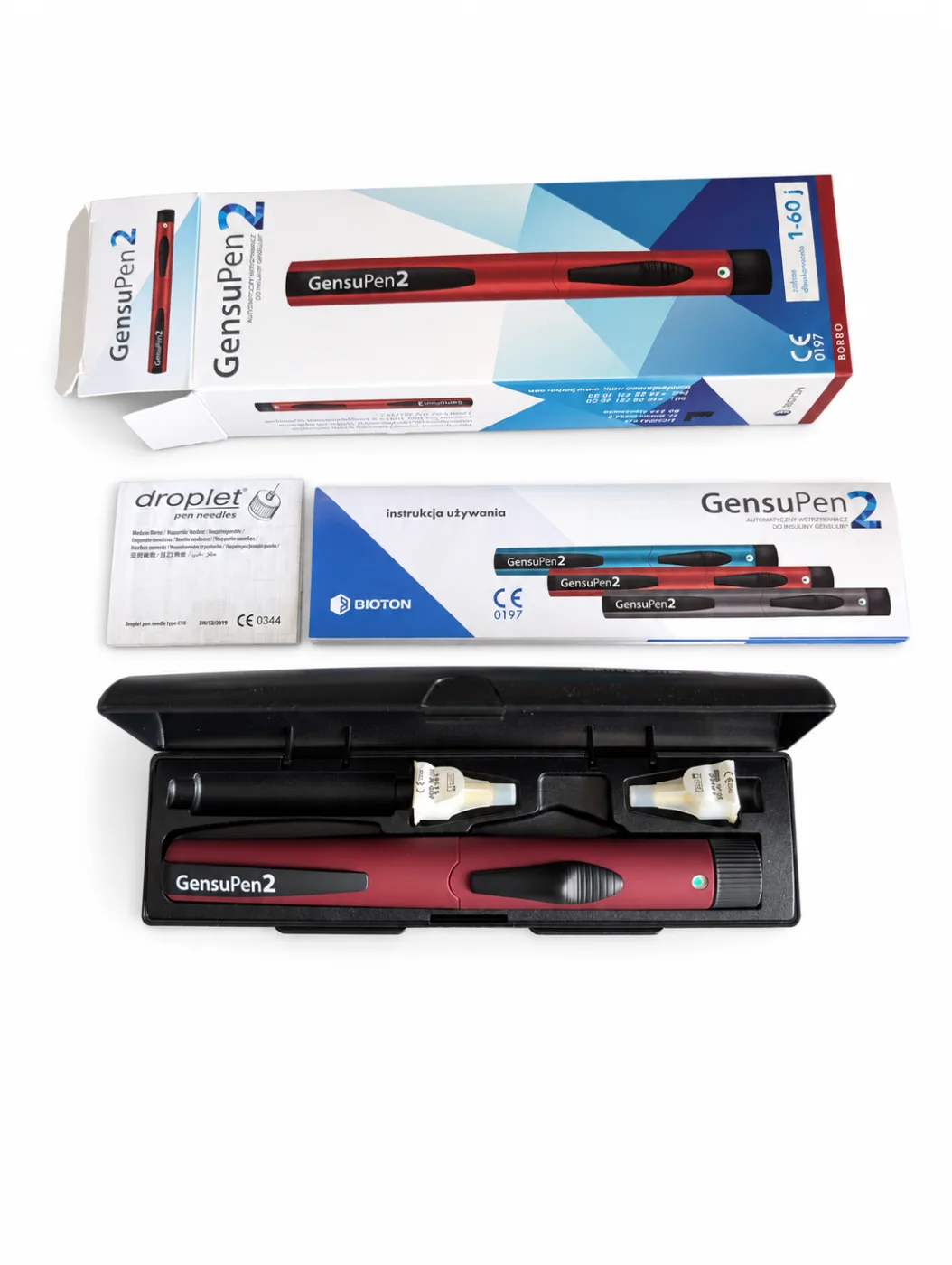 GensuPen 2 Automatic Injection Pen (red) Brand New Boxed with Case and Instructions
