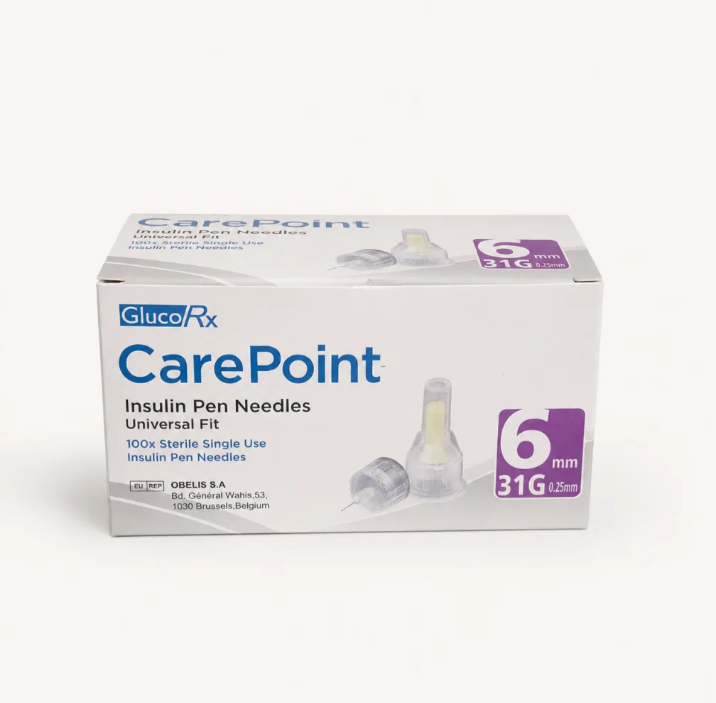 Single 6mm Care point insulin needle